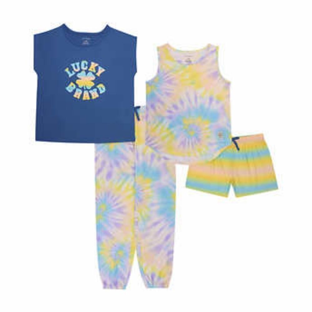 Lucky Brand Youth 4-piece Pajama Set